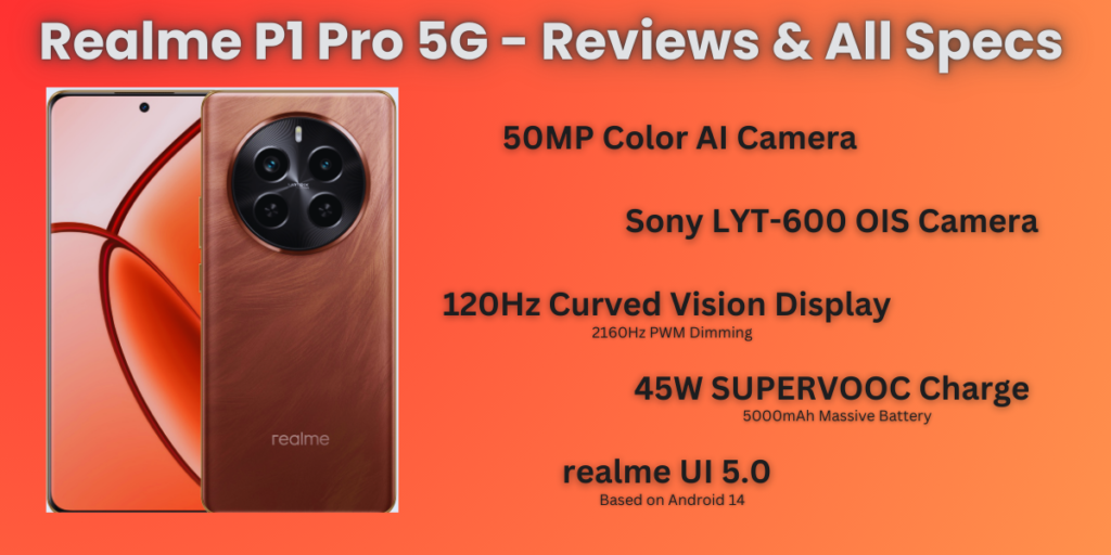 Read more about the article Realme P1 Pro 5G – RMX3844 128GB 8GB RAM Gsm Unlocked Phone Qualcomm SM6450 Snapdragon 6 Gen 1 50MP – Best Reviews